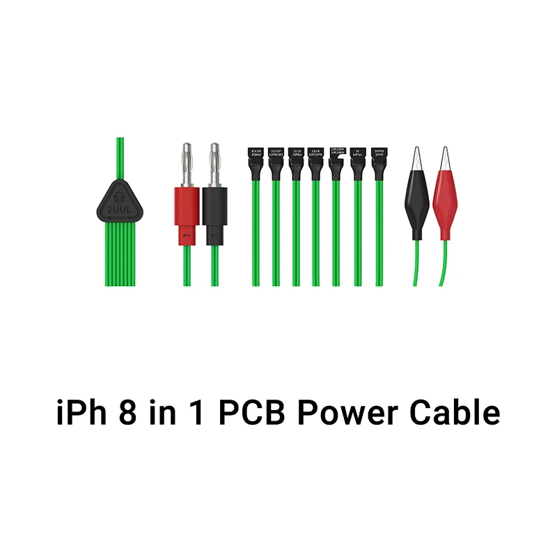 2UUL PW05 PCB 버전 8 in 1 전원 케이블 고효율 감지 아이폰 8-16PM 전원 공급 수리 테스트 도구