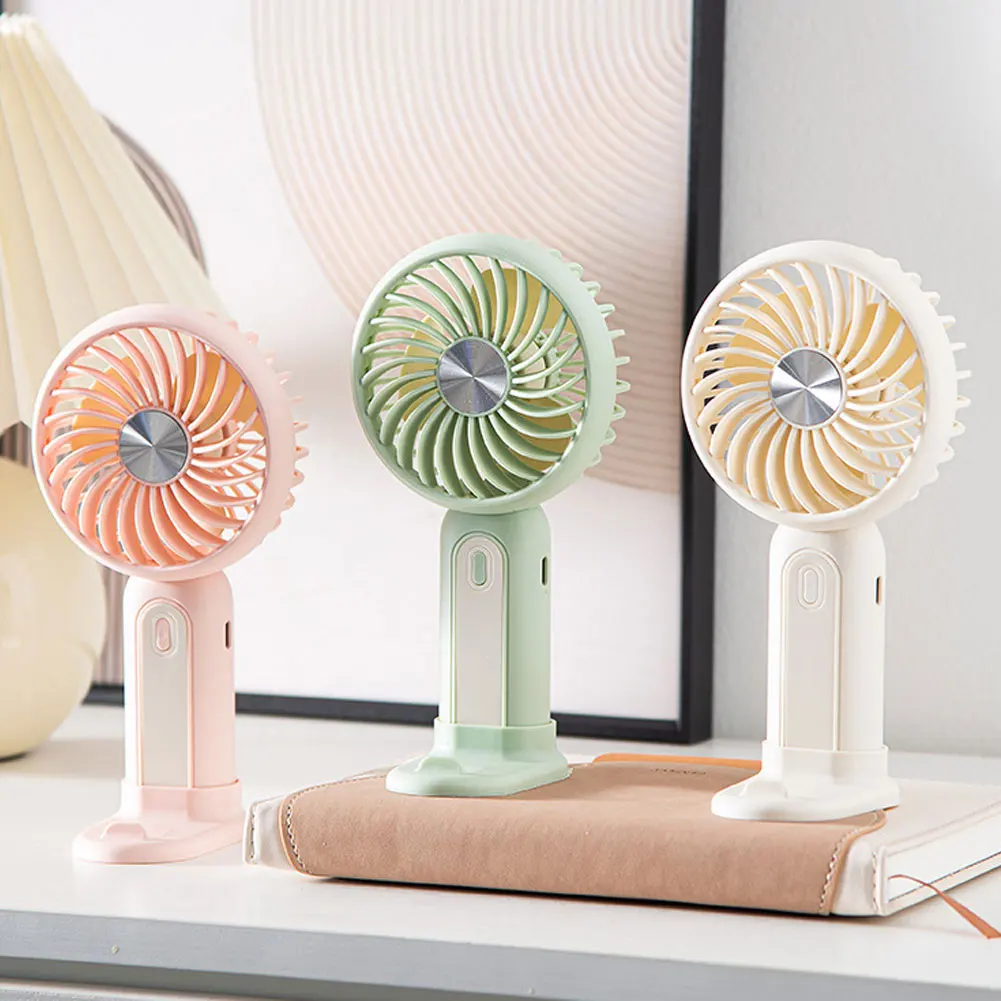 Compact Multi-Functional Handheld & Desktop Fan with Stand - Ideal for Students and Outdoor Use