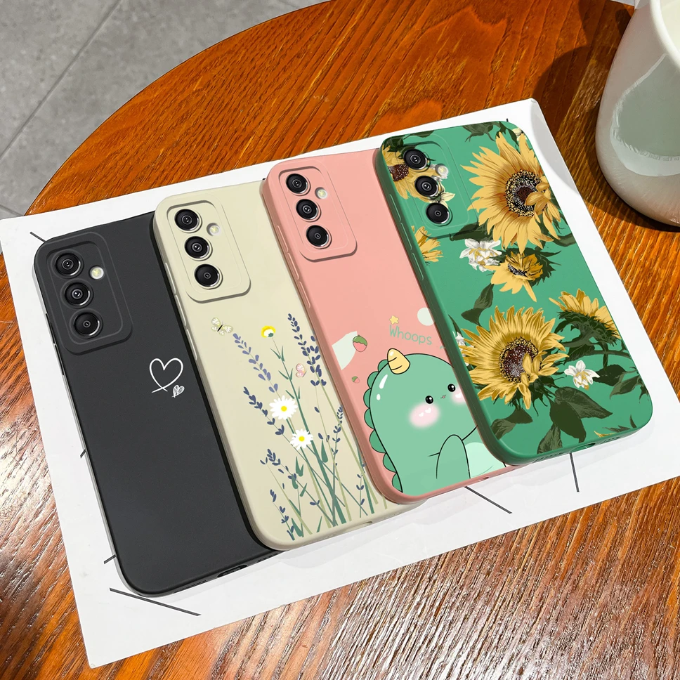 Smooth Liquid Cute Sunflower Phone Case Cover