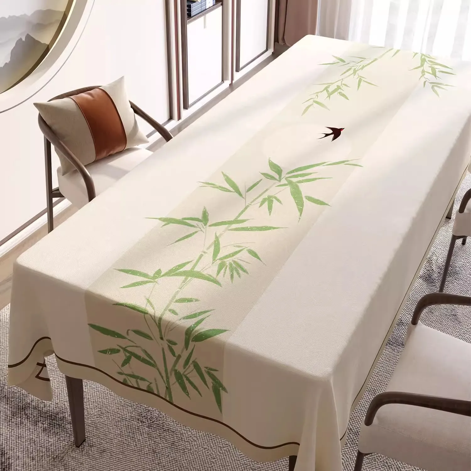 

ZX2001 PVC tablecloth modern simple household fresh waterproof oil Nordic ins tablecloth tea table hotel table cloth