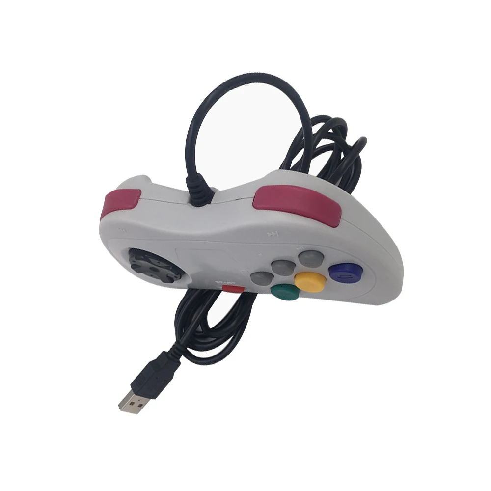 ο USB   е 6 ư  Ʈѷ JoyPad Joystick For Sega for Saturn ý Ÿ Mac  PC 