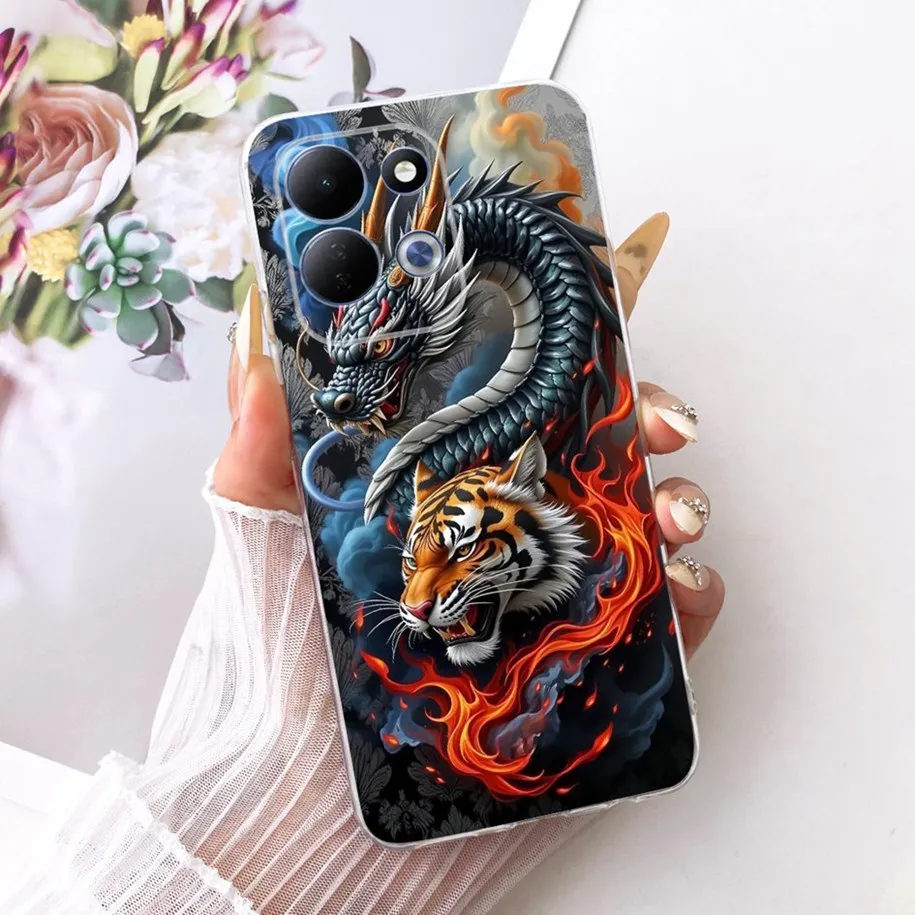 Cute Cartoon Animal Soft Silicone Clear Phone Case Cover