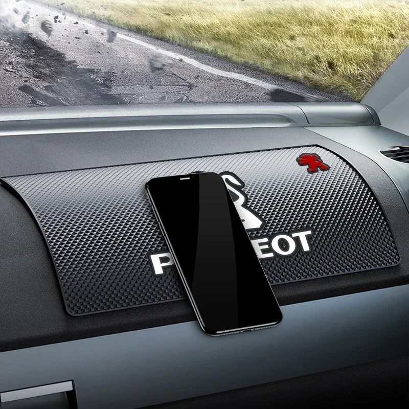 Car Non Slip Mat Phone Holder Pad Accessories 1pcs For Peugeot 206 207 307 3008 2008 308 408 508 301 208