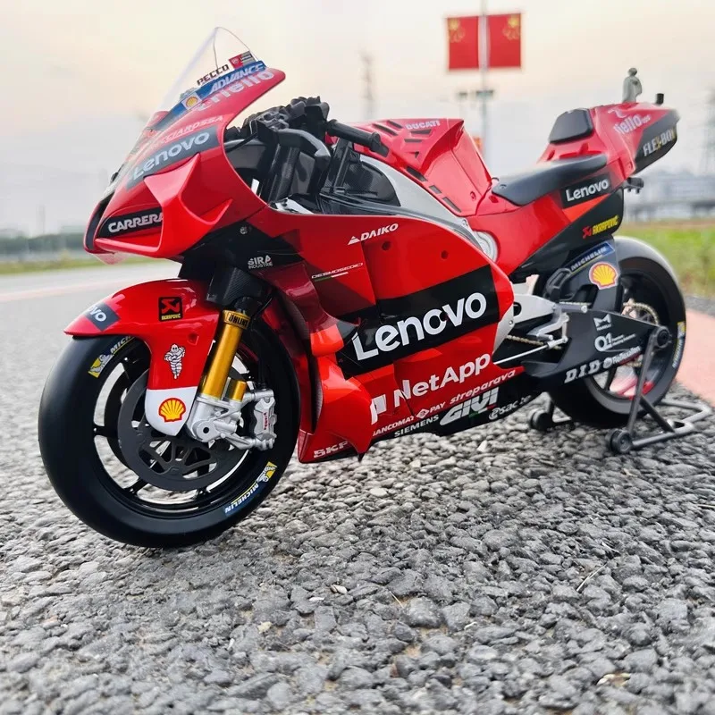 Maisto 1/6 Ducati Desmosedici GP 63 오토바이 모델 장난감 차량 컬렉션, 오토바이크 쇼크 업소버, 오프로드 오토사이클 장난감 자동차