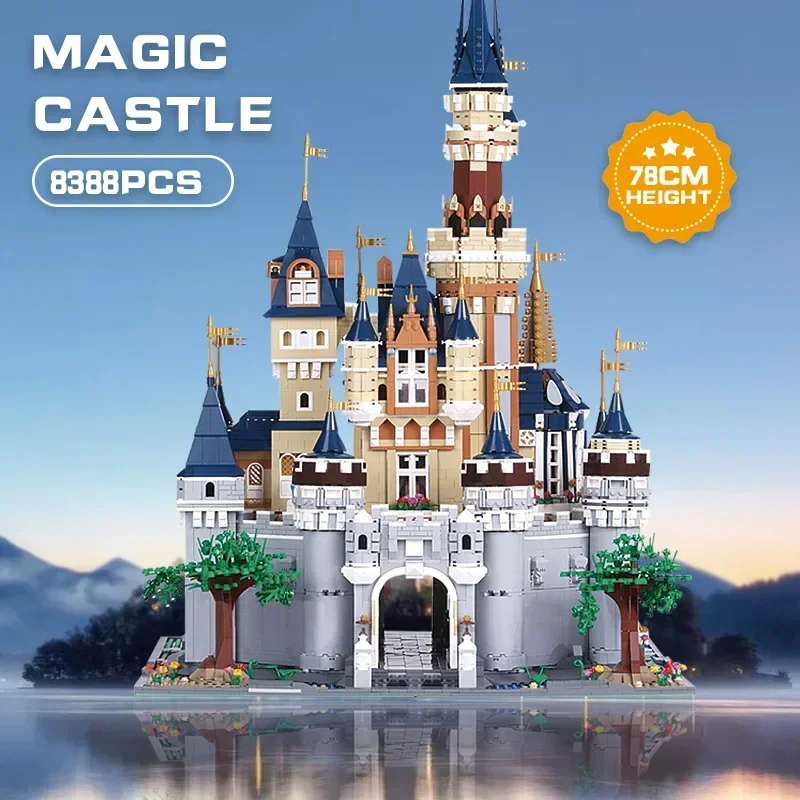 

Creative Expert Modular Buildings MOC Castle Fairytale Paradise Land Fairy Tale Model 8388PCS Building Blocks Brick Toys Gift