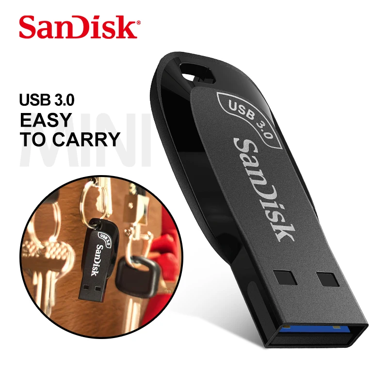 Flash Drive SanDisk USB3.0 CZ410 32GB 64GB 128GB 256GB Pen Drive Memory Stick External Storage
