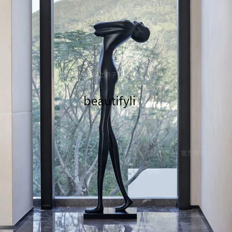 

LBX Art Sculpture Floor Lamp Living Room Creative Abstract Character Decoration Decoration with Light