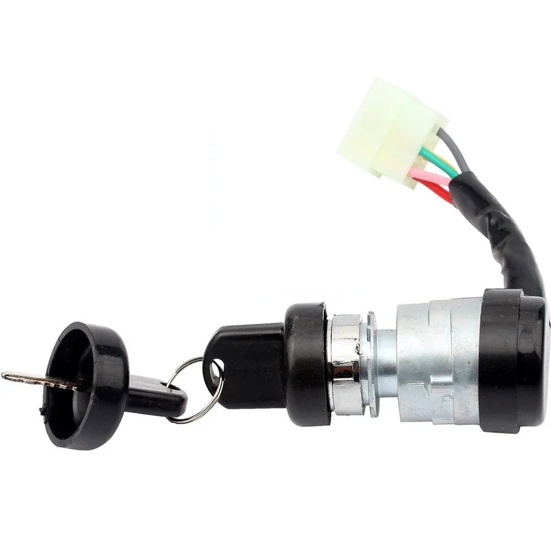 Universally 5 Wire 5 Pin Ignition Key Switch Start Lock with 2 keys Waterproof 4 Stroke Motorcycle Dune Buggy ATV parts moped