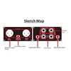 Prodi-2 Passive Stereo Direct Box Audio DI Box Direct Injection Box Low Noise Guitar Bass DI 2 Channel Audio Converter 6