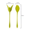 Fashion Leaves Flower Paper Roll Dining Table Napkin Holder Rack Serviette Organizer Tissue Storage Decor 4pc/lot 5