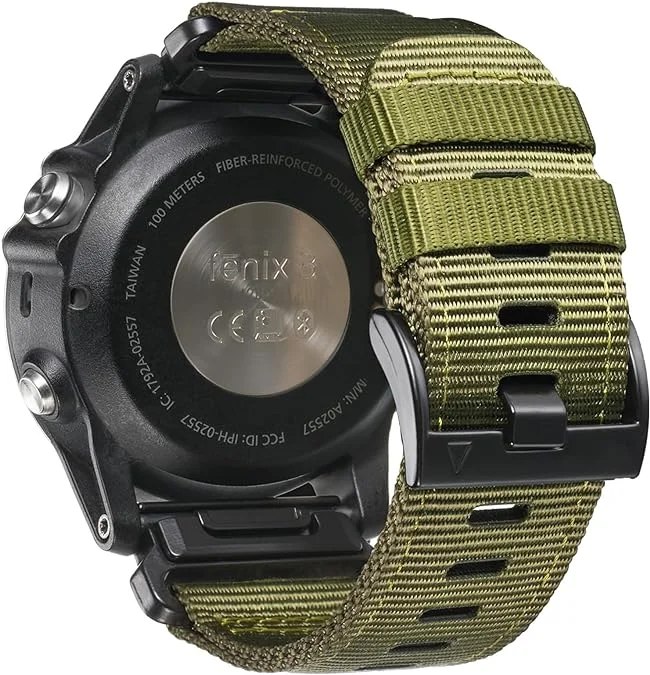 Camo Nylon Quick Release Strap for Garmin Fenix and Tactix Series