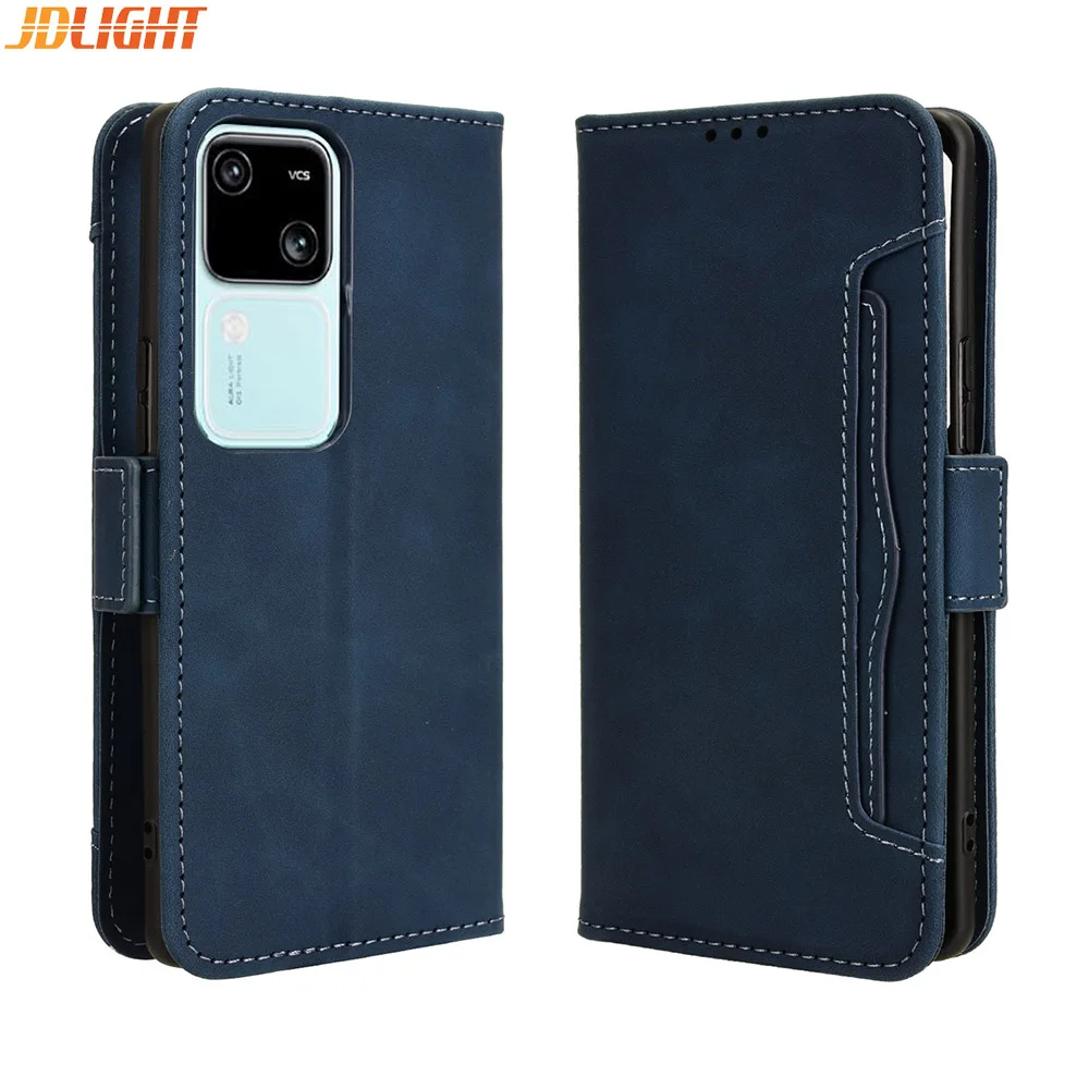 

Wallet Cases For Vivo V30 5G / V30 Pro 5G Case Magnetic Closure Book Flip Cover Leather Card Holder Mobile Phone Bags