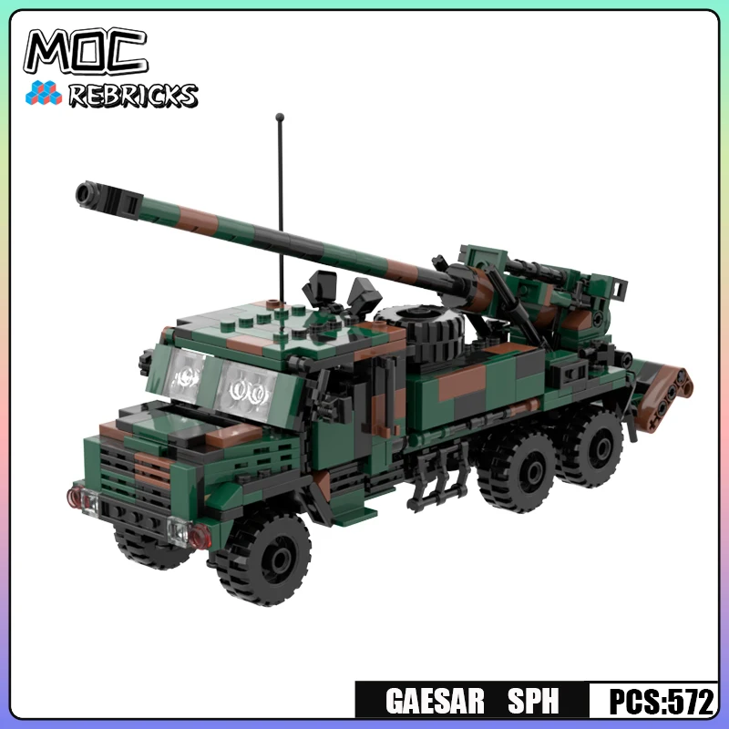 

Военная серия кубики MOC bo 155 мм самоходный пистолет Сборная модель DIY игрушки для мальчиков хобби Рождественские подарки