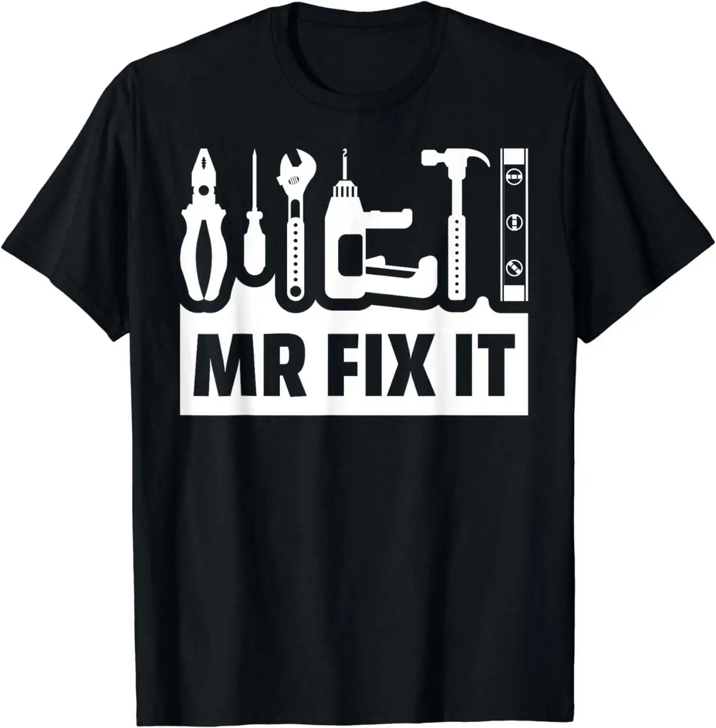 Papà Mr Fix It Funny Fathers Day For Father Of A Son Daddy T Shirt Maniche Lunghe O Corte