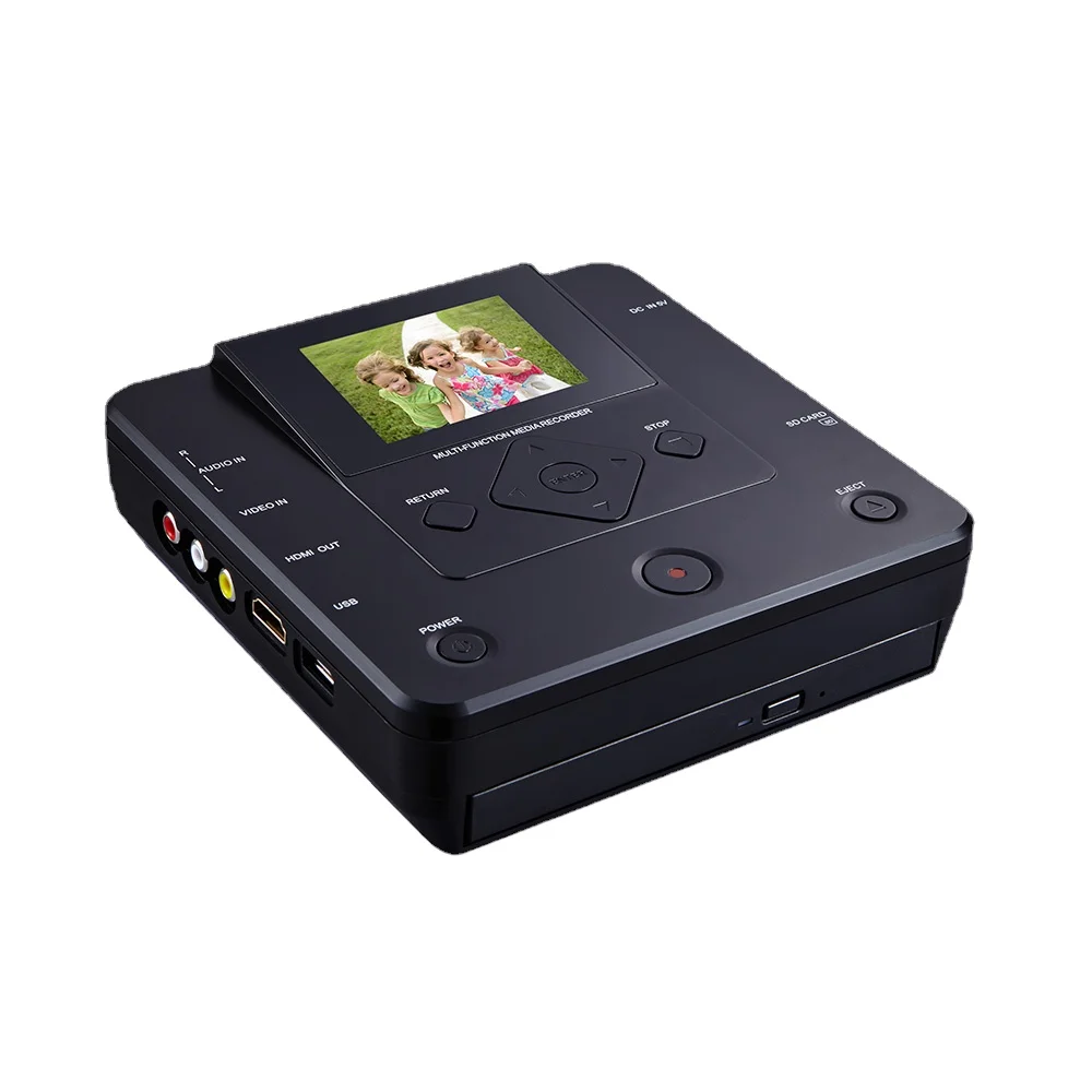 Uso Domestico Portatile Av In Macchina Per Masterizzatore Cd Lettore Vhs Con Schermo Lcd Da 2.8 Pollici