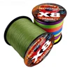 GHOTDA PE Braided Fishing Line Yellow Multifilament Cord Strong 8 Strands 500M 1000M Lake Sea Fishing Super Power 8.2kg-35.8kg 3