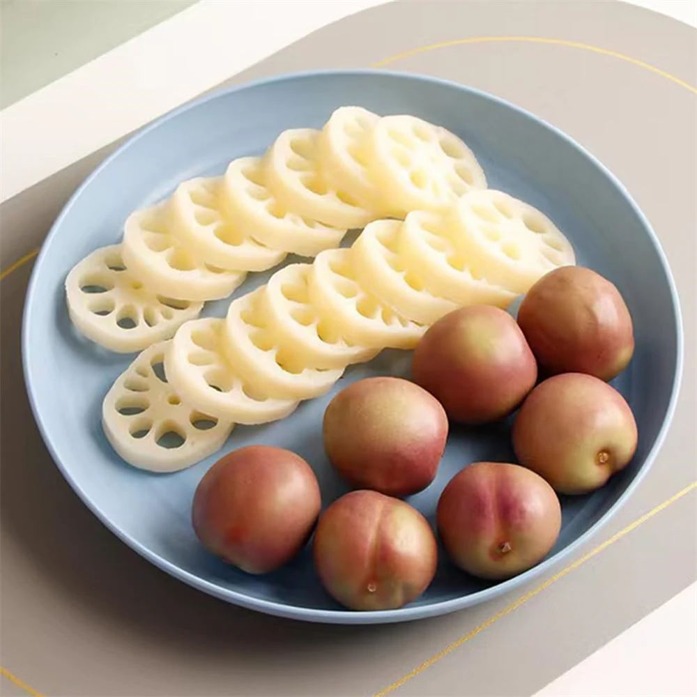 4pcs/Set Wheat Straw Plate Lightweight Unbreakable Reusable Dinner Dishes Plates Dishwasher & Microwave Safe for Kitchen Camping 4
