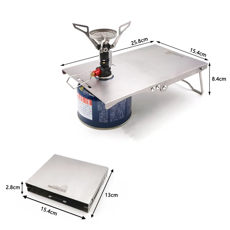Parabrezza per fornello da campeggio Scudo per fornello portatile Resistente alle alte temperature con custodia Parabrezza Accessori da campeggio Galvanizzato  18