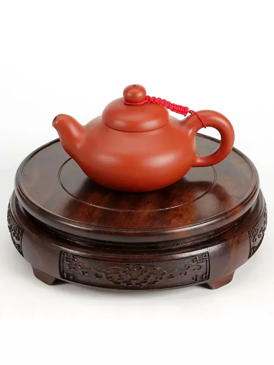 Ebony Carved Base with Flower Pattern, Solid Wood, Flower Vases, Stone, Jade Teapot, Aquarium Base, Craftwork