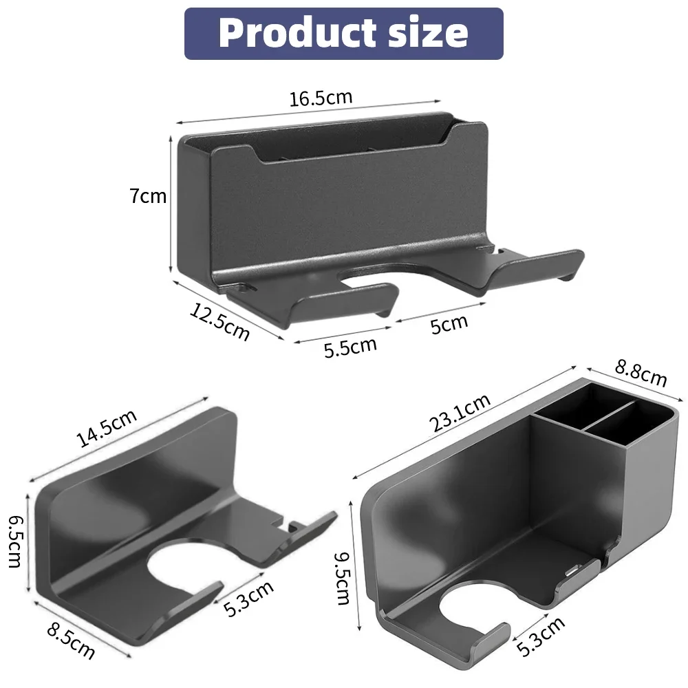 Hair Dryer Holder Wall Mounted Rack Bathroom Shelf Storage Holder Storage Shelves Accessories Shelves Hair Brush Bracket storage rack bathroom shelf hair dryer holder bathroom shelf rack bathroom storage rack wall shelf organizer hair dryer storage rack wall shelf