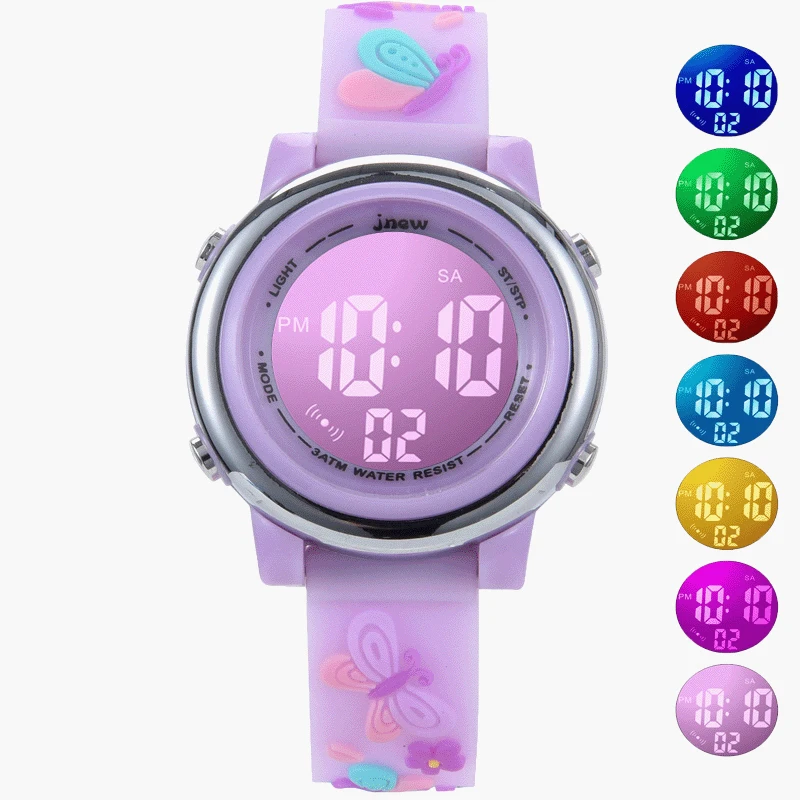 UTHAI C12 orologio per bambini studente multifunzionale sport bambini ragazza simpatico cartone animato sveglia impermeabile LED orologi elettronici
