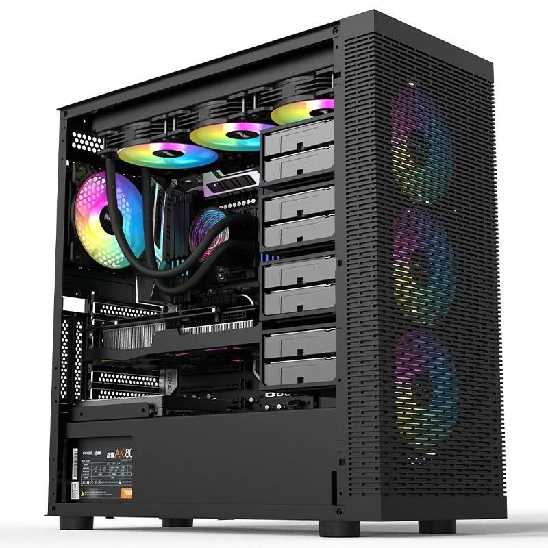 섀시 F20 멀티비트 하드 디스크 ATX 메인보드 360 수냉식 데스크탑 서버 컴퓨터 nas 섀시