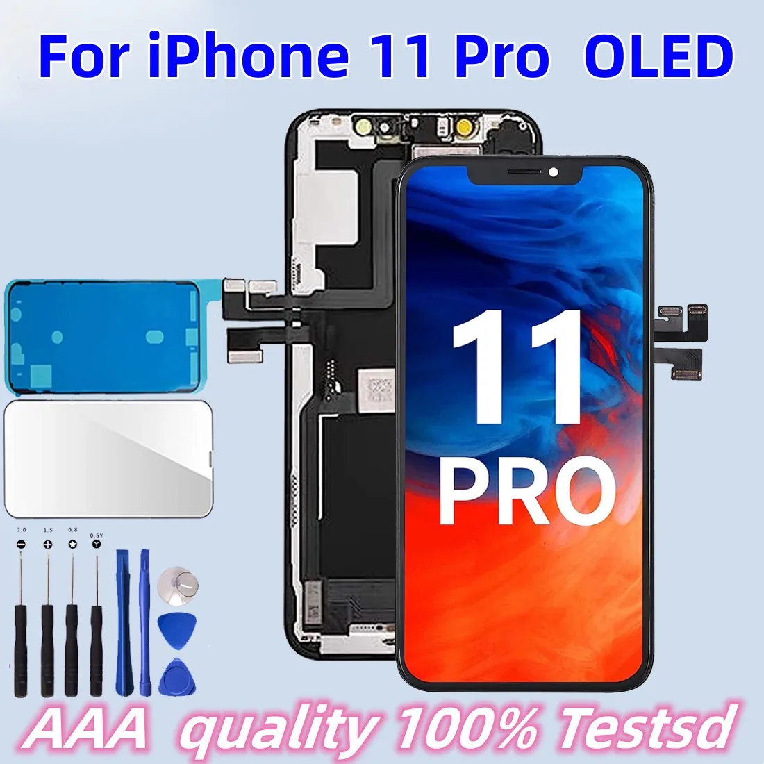 아이폰용 오리지널 디스플레이, 3D 터치 스크린 디지타이저 어셈블리 포함, 아이폰 X XR 11pro 11pro MAX LCD, 11 Pro 11 Pro Max 디스플레이 교체