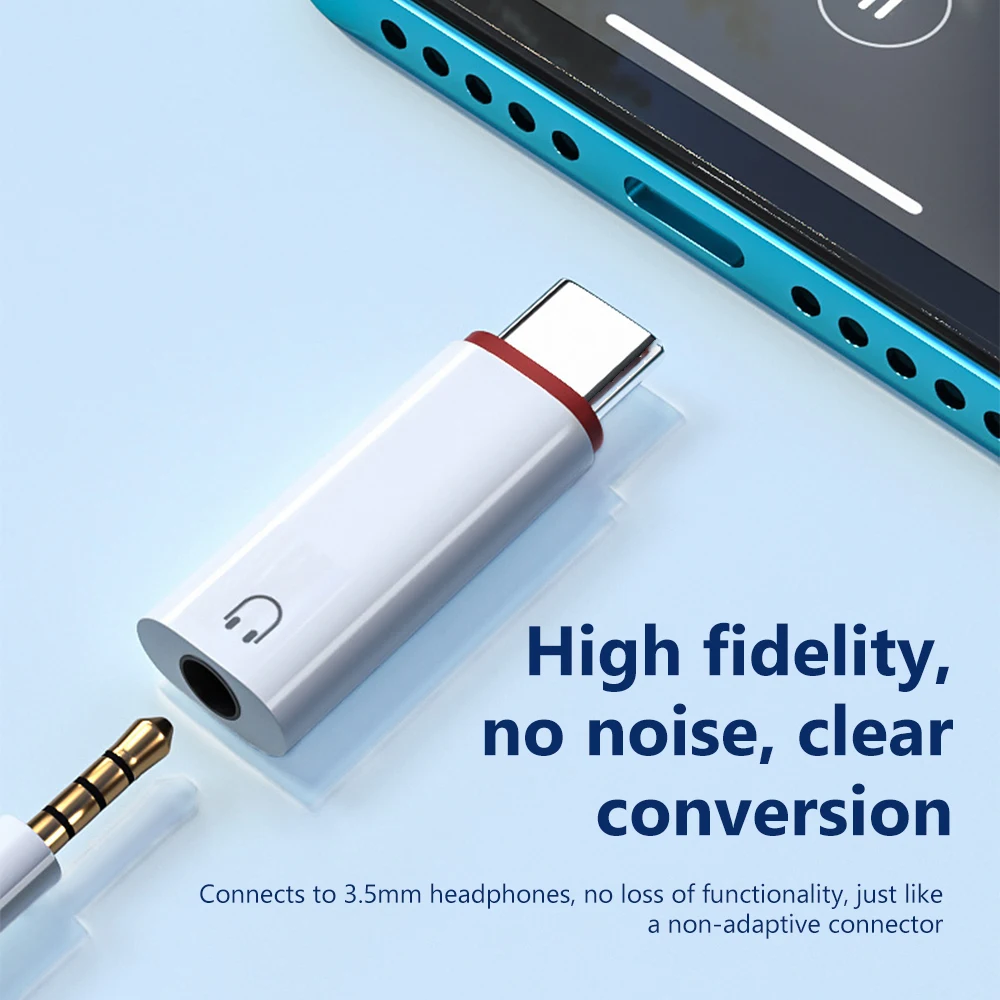 รูปสินค้า อะแดปเตอร์ USB-C เป็น 3.5 มม. แปลงหูฟังมือถือ
