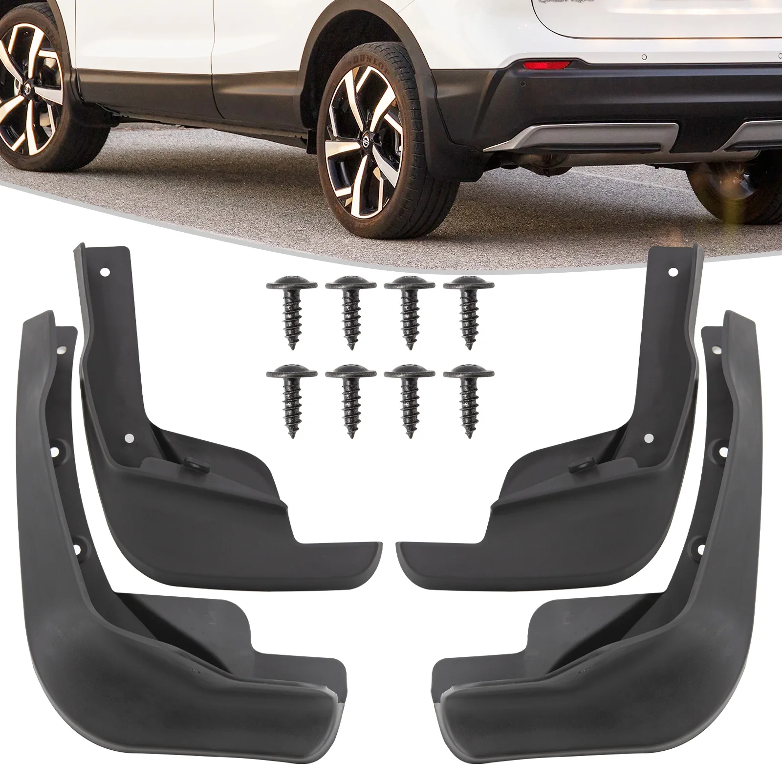 Car Mudguards For Nissan Qashqai J11 2014 2015 2016 2017 2018 2019 Mudflaps Fender Splash Guards Mud Flaps Accessories