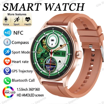 2026 Bluetooth Call Smart Watch Men 1.52-inch HD Screen GPS Tracker Sports Waterproof Heart Rate Monitor Smartwatch Women HW12 1
