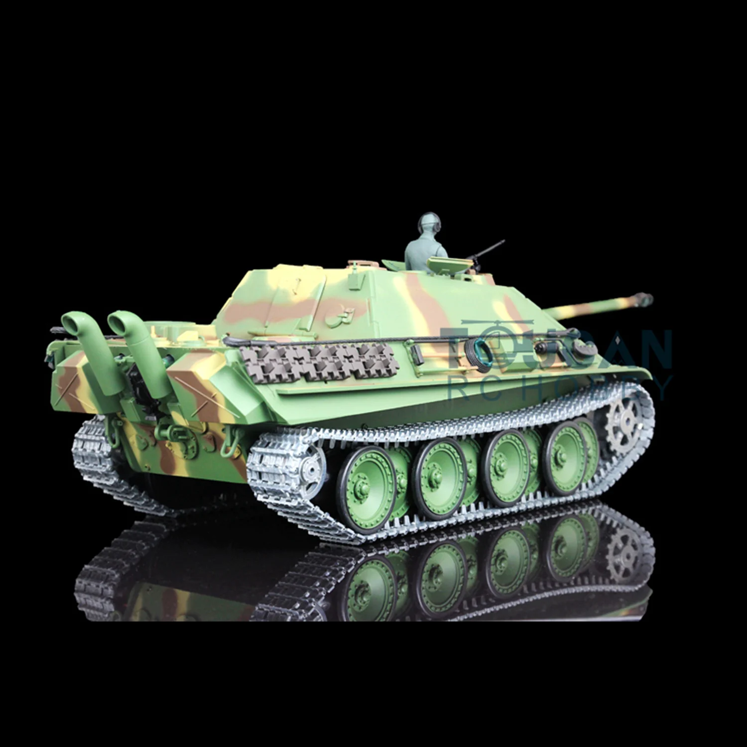 HENG LONG 1/16 7.0 Upgraded Jadpanther  FPV RTR RC Tank 3869 Metal Tracks TH17440-SMT4 5