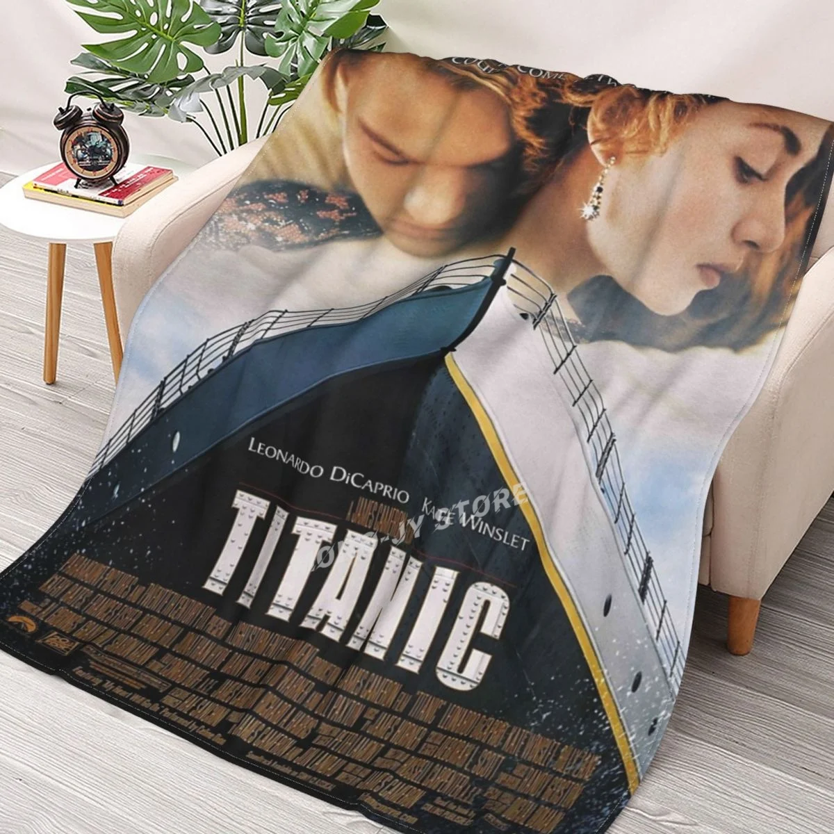 Titanic Movie Promotion Throw Blanket Sherpa Bedding soft Blankets | Дом и сад