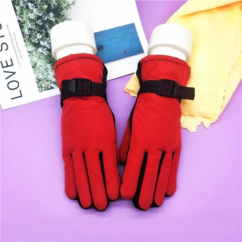Boy Girls Ski Snowboard Windproof Gloves Children Adult Winter Snow Warm Gloves Waterproof Thicken Keep Warm Winter Must 3