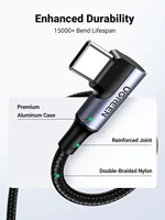 UGREEN 90 Degree PD100W USB C to USB C Charging Cable for iPhone 17 Samsung MacBook iPad Quick Charger 4.0 PD Fast Charging Cord - Image 6