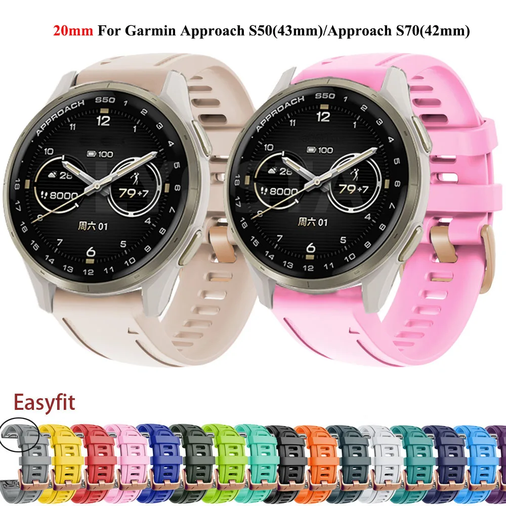 20mm Quick Release Silicone Smart Watchbands - Versatile Replacement Bracelet