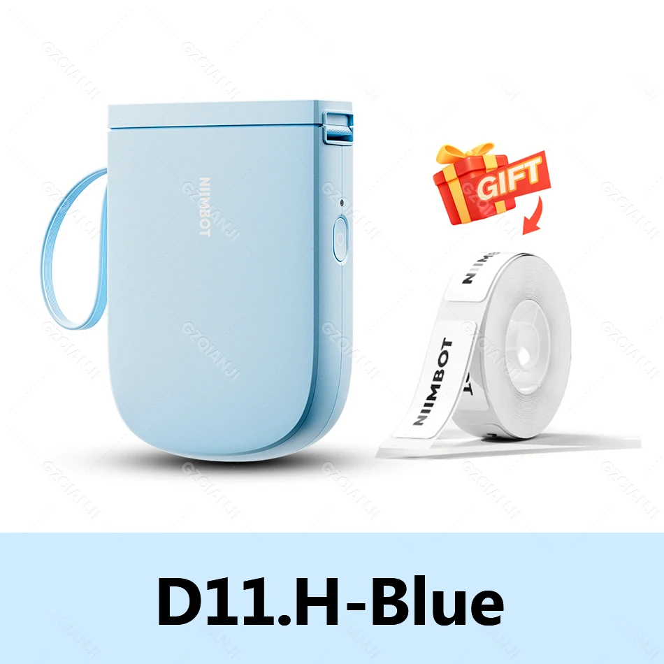 NIIMBOT Labelmakermachine met tape, D11_H Bluetooth 300DPI thermische labelprinter, draagbare oplaadbare mini-stickerprinter voor thuis, kantoor, school, keuken, organiseren, compatibel met Android en