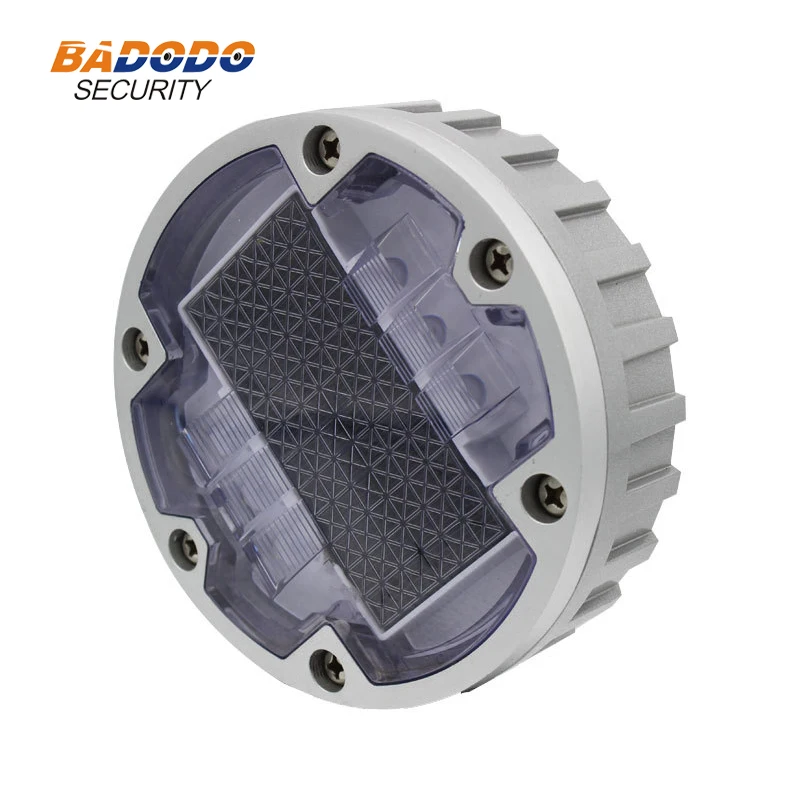 Aluminum Waterproof High Bright Fog-proof LED Solar Powered Road Stud Light 1800mAh Reflective Ground Warning Lamp