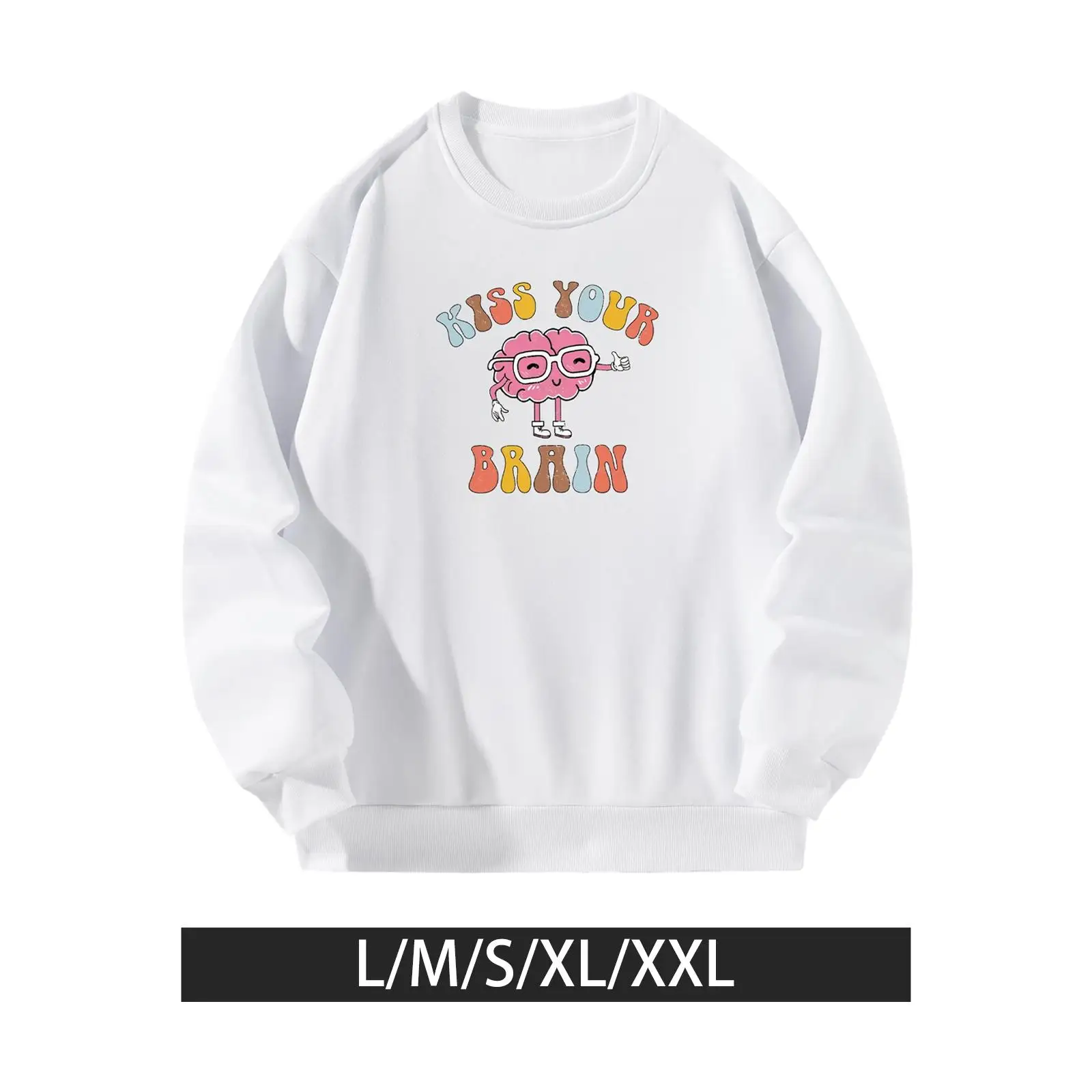 

Men Women Clothing Polyester Personality Comfortable Soft Round Neck Printed Pullover for Camping Home Climbing Trekking Autumn