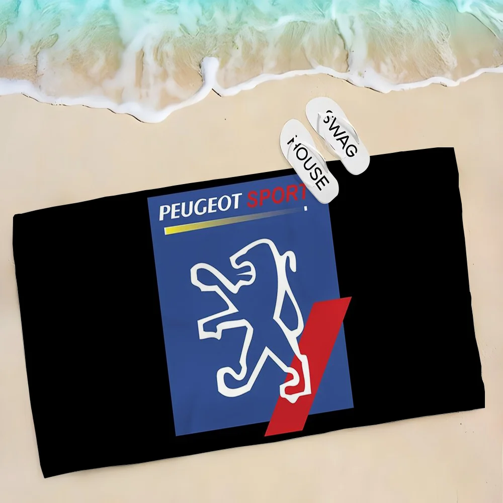 1pc Peugeots Sport Towel Children's Beach Towel Summer Swimming Shower Towel Bathroom Supplies 2