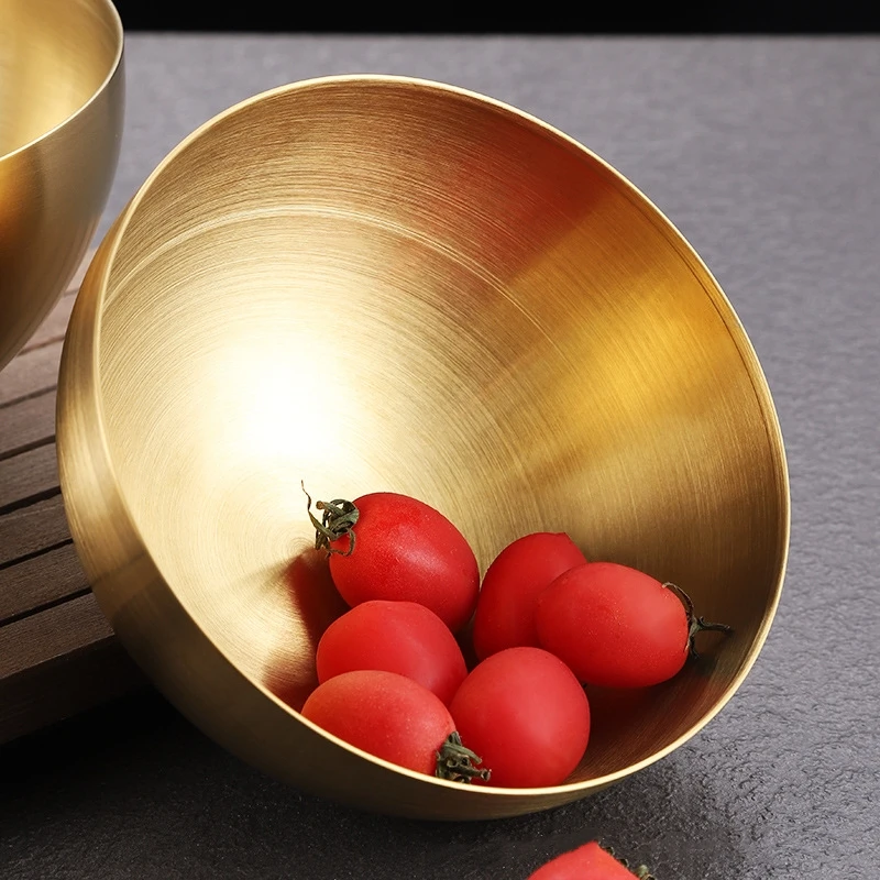 15/20CM Stainless Steel Fruit Salad Bowls Soup Rice Noodle Ramen Bowl Utensils Food Container Mixing for portable food container,baking mixing bowl