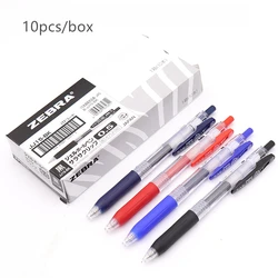 JJ15 – stylo à bille à encre Gel zèbre, 3/5/10 pièces, 0.5mm, noir/rouge/bleu/bleu foncé, fournitures scolaires et de bureau 