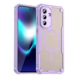 Enhanced Magnetic Scratch - Proof Translucent Phone Case Cover for Galaxy A16 4G (Purple)