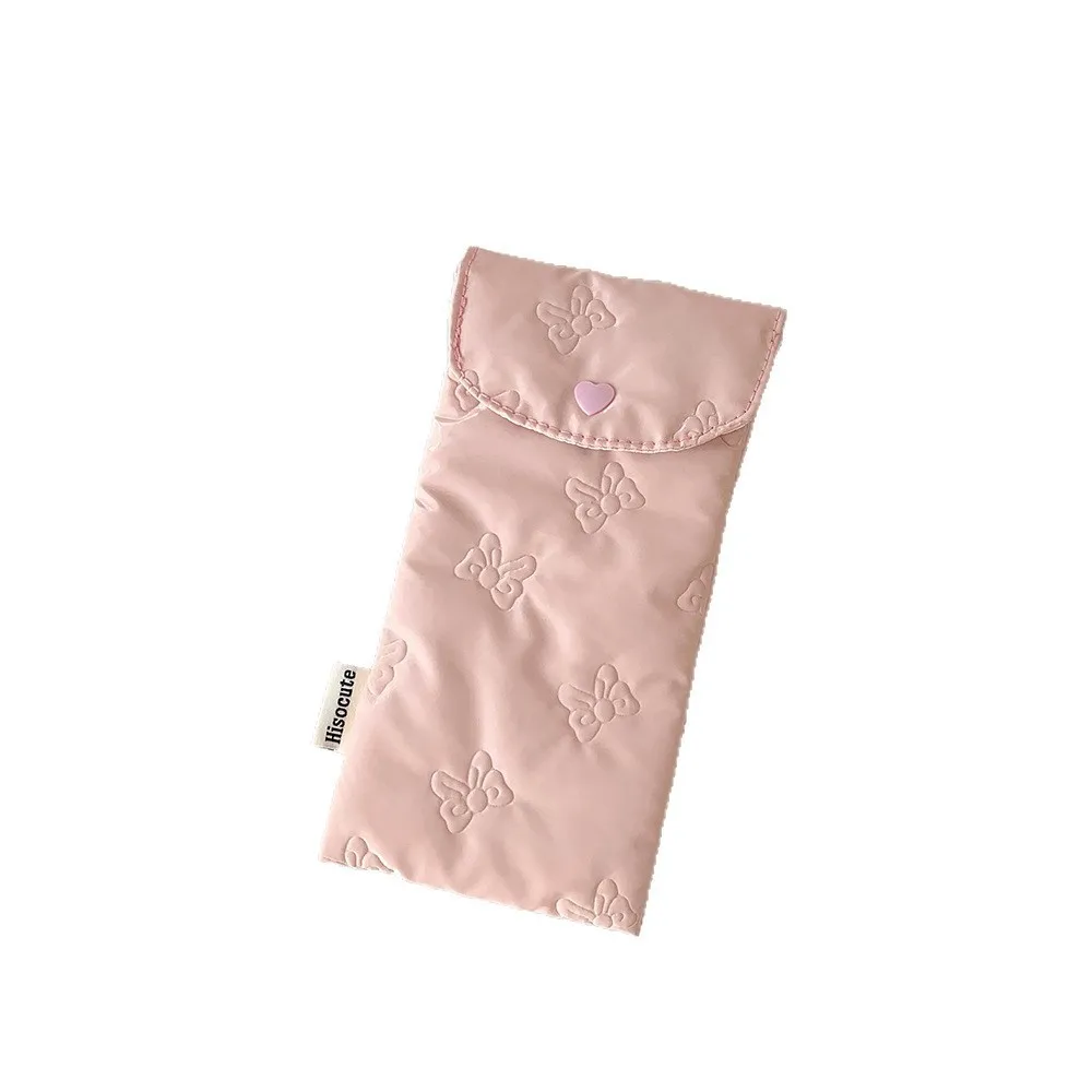 귀여운 리본 무늬 연필꽂이, 다용도 패딩 보관 파우치 (문구류, 선글라스, 화장품용)