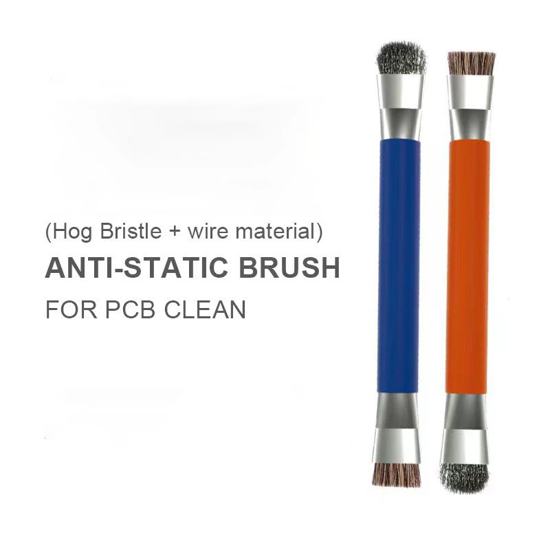 

1PCS nti-static Brush Double Head Brush for Cleaning Repair Work ESD Safe For Mobile Phone Tablet Motherboard PCB BGA