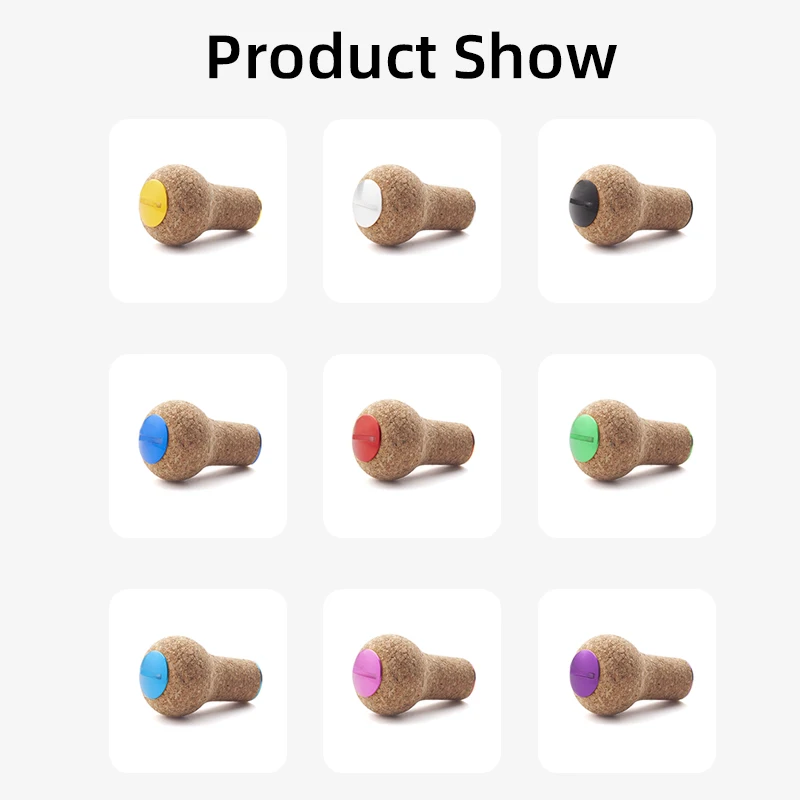 kawa 1pc Fishing Reel Handle Knob Rubber Soft Wooden Knob For D/S Reel Include 2pc Bearings Weight 8g/pc DIY Reel Knob Accessory