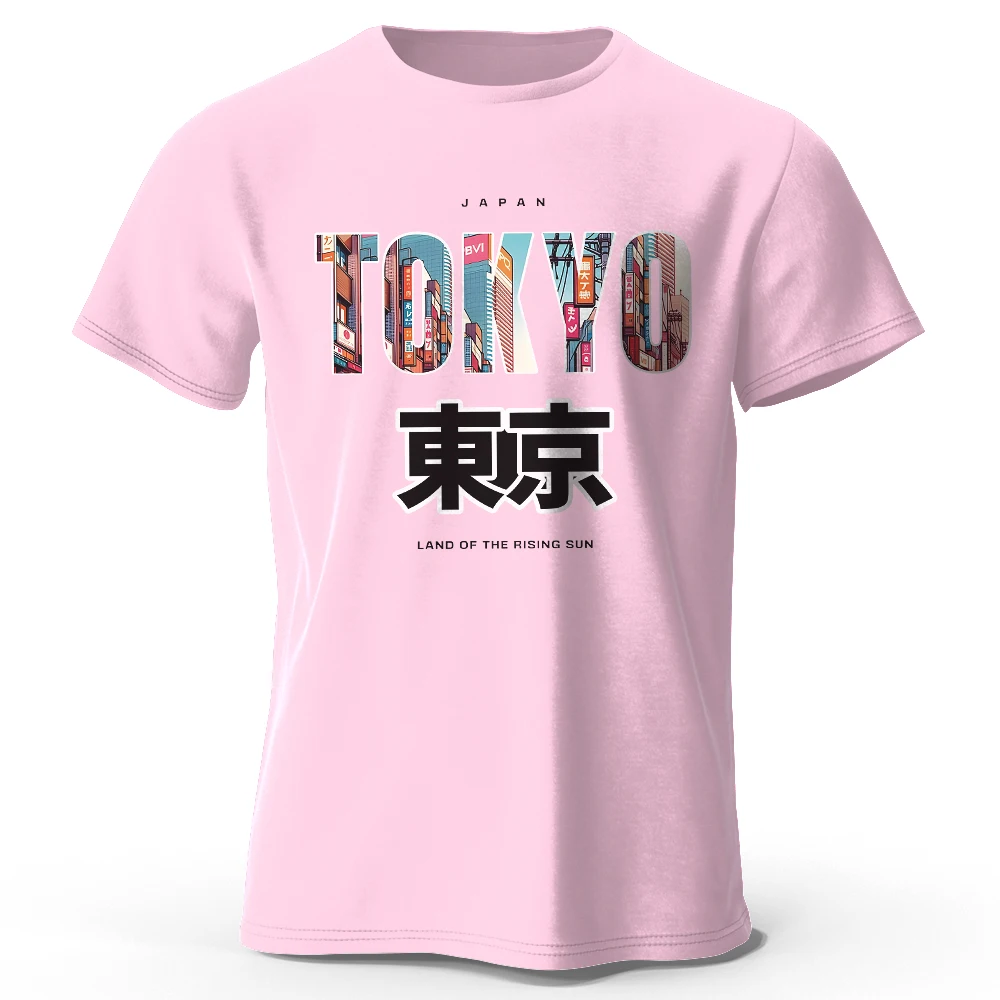 Cotton T-Shirt Tokyo Printed Round Neck Short Sleeve For Men & Women