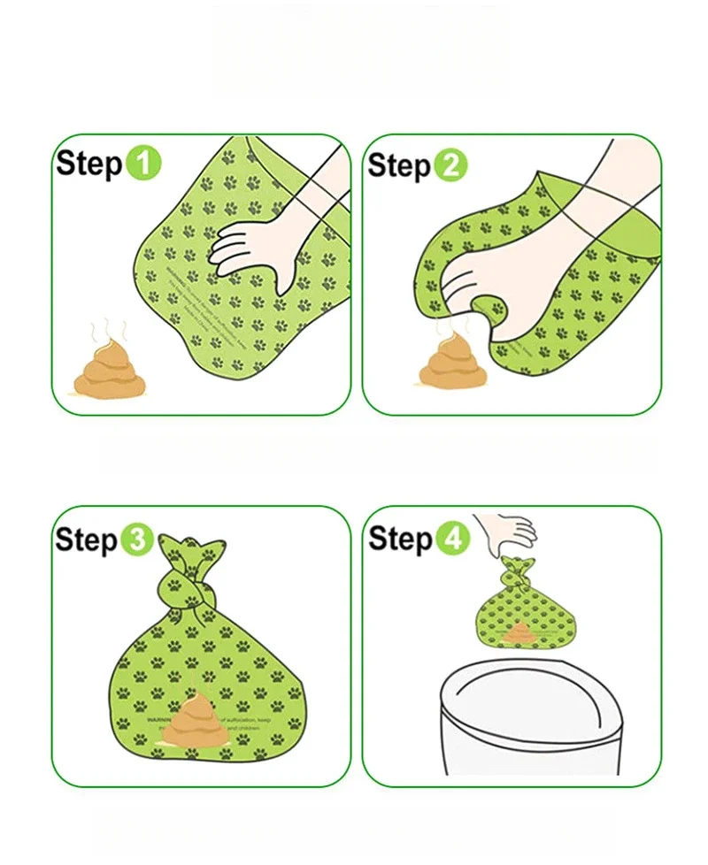 10/40Roll Dog Poop Bags for dog Large Cat Waste Bags Doggie Outdoor Home Clean Refill Garbage Bag Pet Supplies 15 Bags/ Roll 5