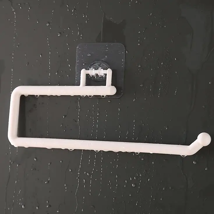 Kitchen Tissue Holder Hanging Toilet Roll Paper Towel Holder Rack Kitchen Bathroom Cabinet Door Hook Holder Organizer