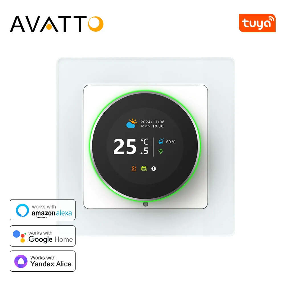 BECA Termostato WiFi Per Riscaldamento Acqua - Programmabile, Touchscreen LCD, Controllo Da App, 220V