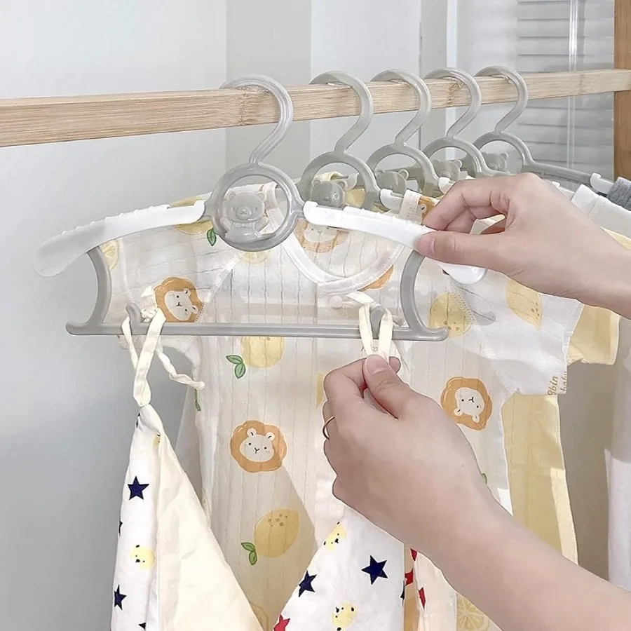 Ultrathin nonslip adjustable baby nursery closet hangers for newborn and toddler clothing storage ideal for organizing infant g